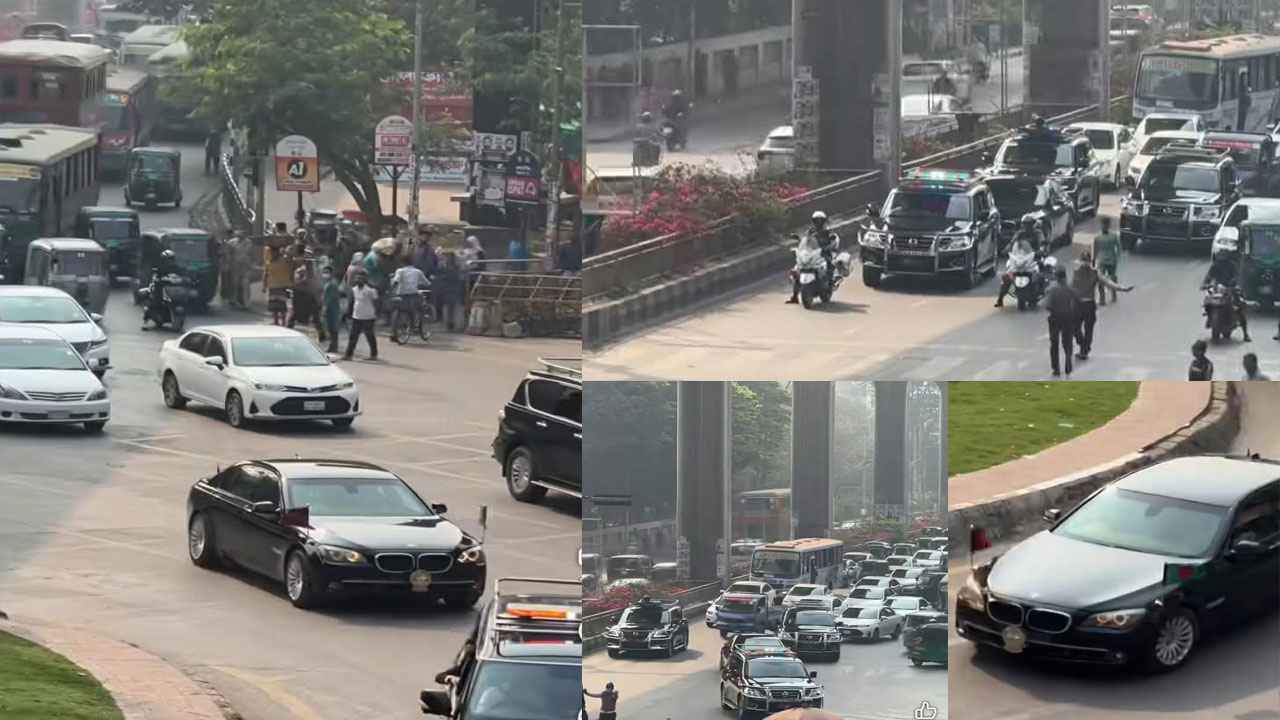 এবার যানজটে রাষ্ট্রপতির গাড়িবহর!