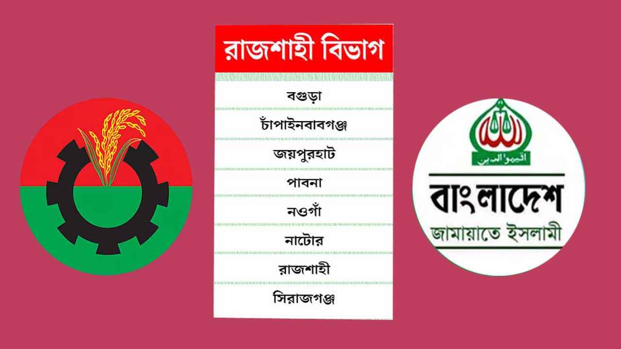রাজশাহী বিভাগে প্রত্যাশিত ফলাফল পায়নি জামায়াত, দাপট বিএনপির