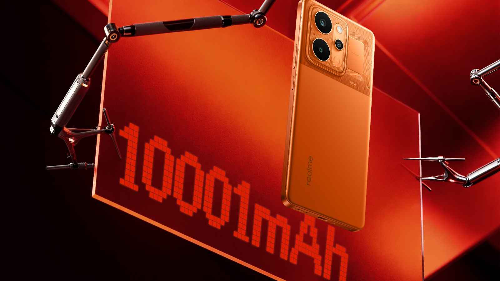 রিয়েলমি পি৪ পাওয়ার ৫জি ফোনে ১০০০১ এমএএইচের টাইটান ব্যাটারি