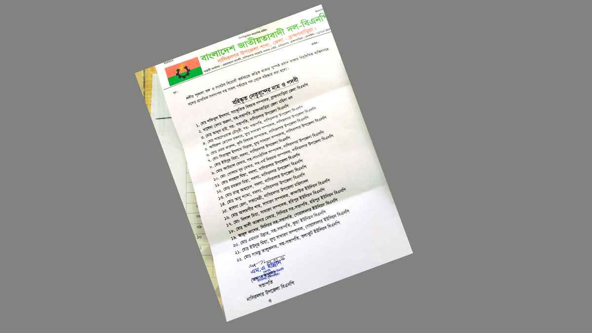 নাসিরনগরে বিএনপির ২২ নেতার বহিষ্কার নিয়ে ধূম্রজাল