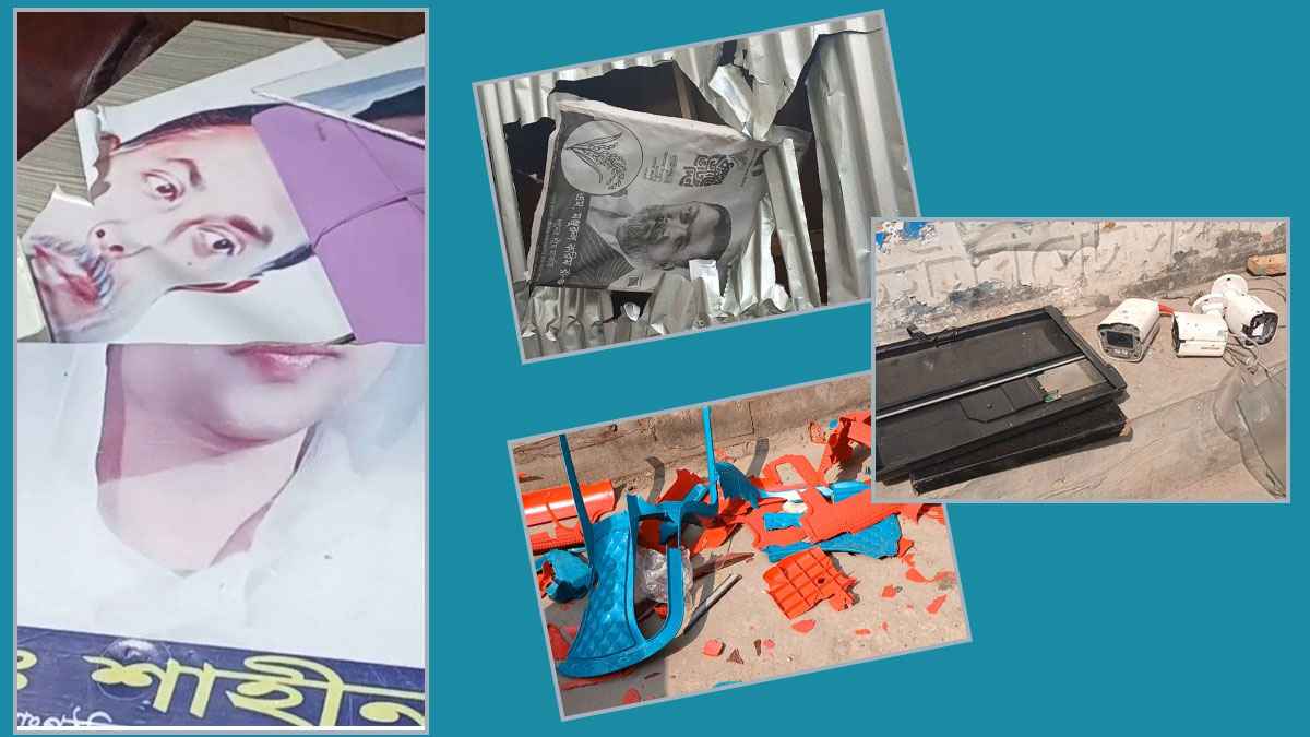 গাজীপুরে বিএনপি কার্যালয় ও ব্যবসা প্রতিষ্ঠানে হামলা-ভাঙচুর