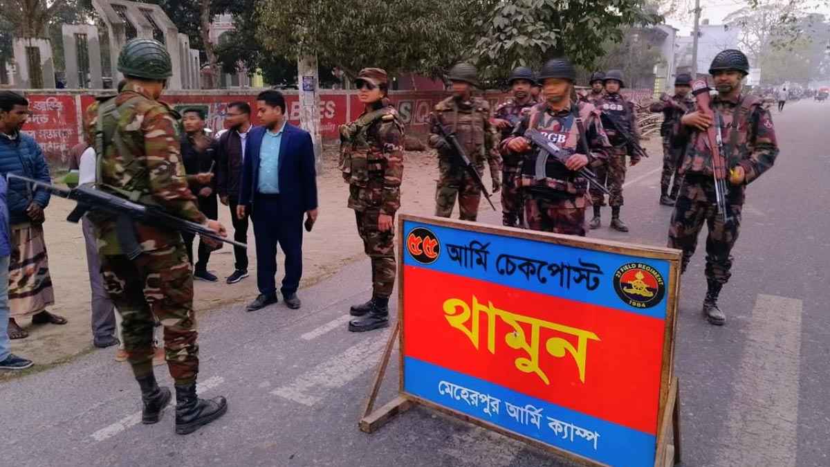 চুয়াডাঙ্গায় ১০ প্লাটুন বিজিবি মোতায়েন