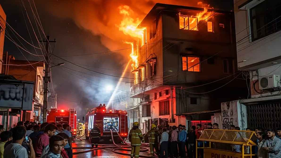দরজা বন্ধ করে আগুন থেকে সন্তানদের রক্ষার চেষ্টা, ৫ শিশুসহ নিহত ৬