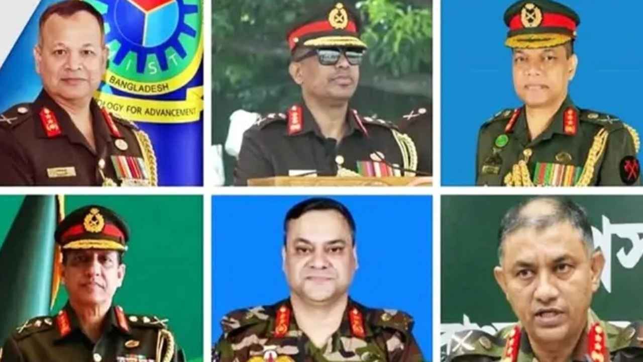সেনাবাহিনীর উচ্চপর্যায়ে আরও ৬ পদে রদবদল