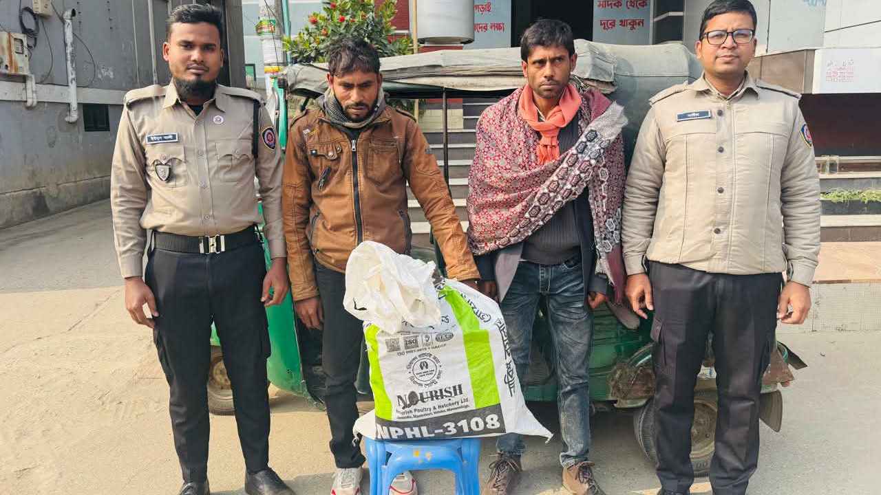 বগুড়ায় ১০ কেজি গাঁজাসহ গ্রেফতার ২