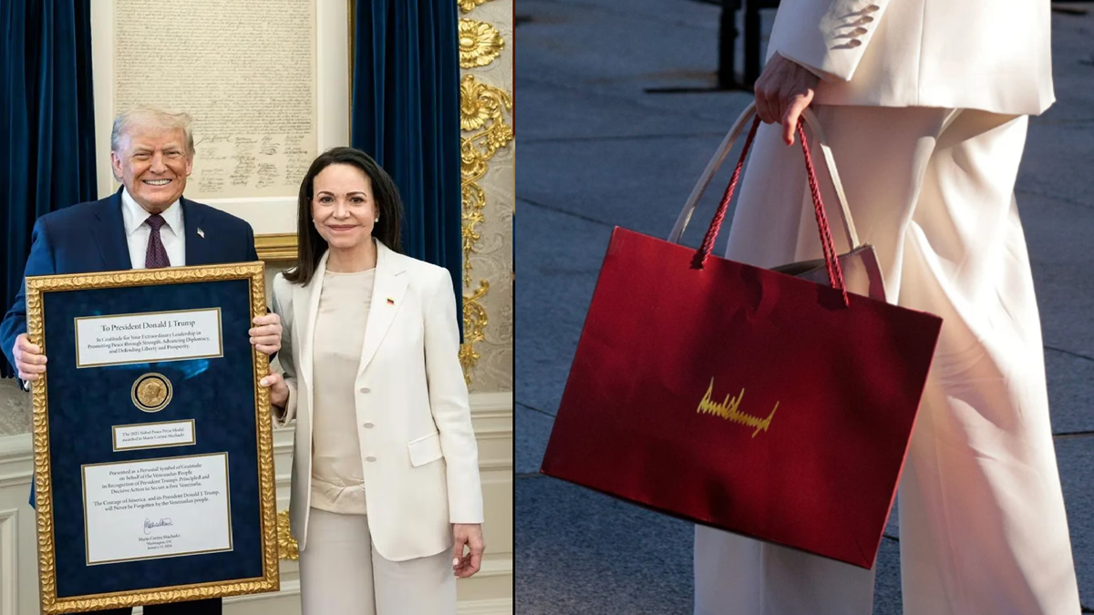 নোবেলের বিনিময়ে মাচাদোকে ব্যাগ উপহার দিলেন ট্রাম্প 