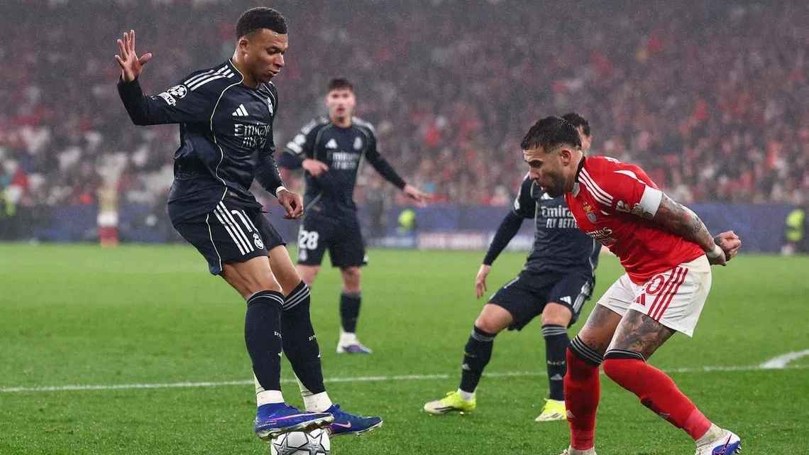 বেনফিকার কাছে হেরে রিয়ালের সমালোচনায় মুখর এমবাপে