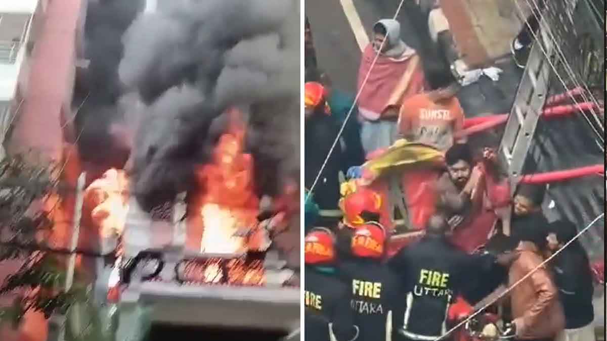 রাজধানীতে আবাসিক ভবনে আগুন, মৃতের সংখ্যা বেড়ে ৬