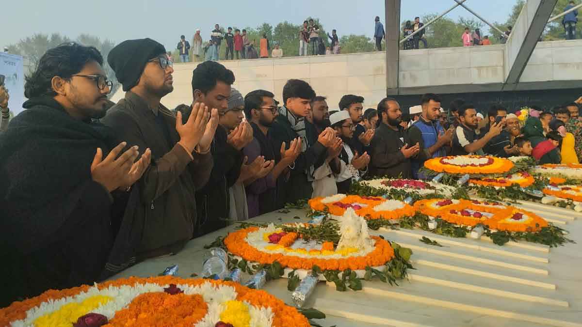 খালেদা জিয়ার কবর জিয়ারত জকসুর ছাত্রদল সমর্থিত প্যানেলের