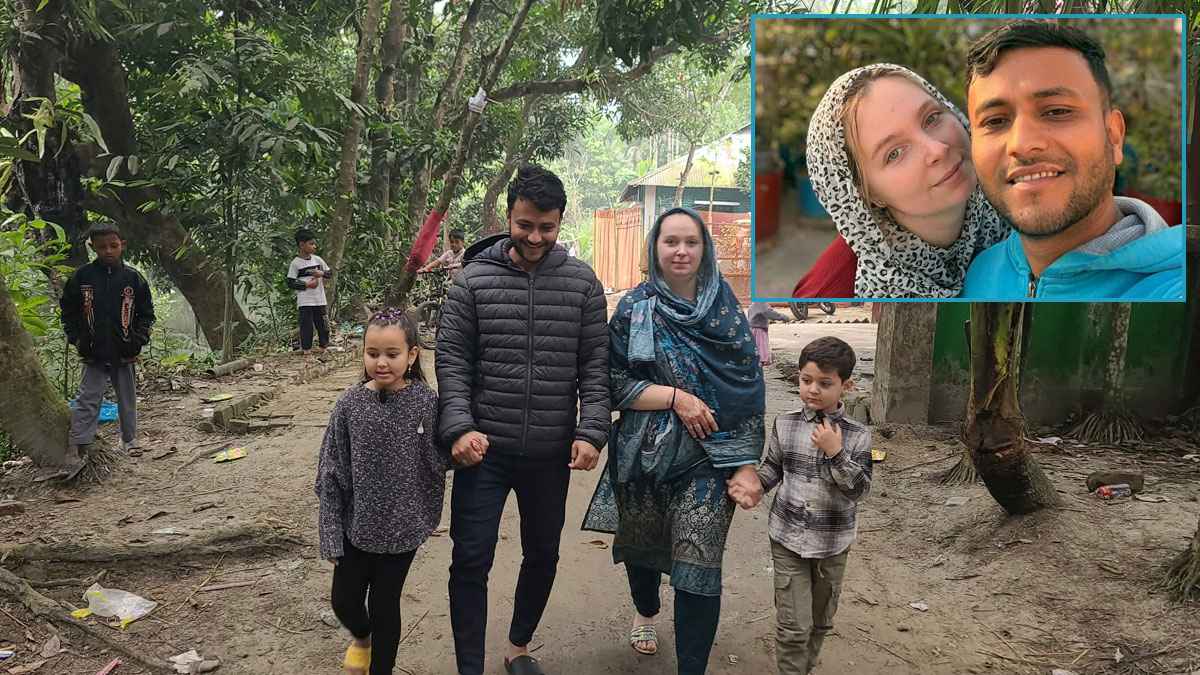 বাংলাদেশি সংস্কৃতিতে মুগ্ধ ফরাসি বউ সিনথিয়া