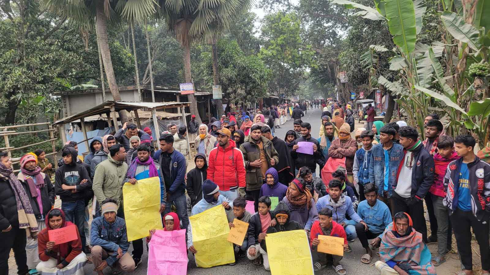 পাবনার ভাঁড়ারায় শতাধিক গরু চুরি, এলাকাবাসীর সড়ক অবরোধ-মানববন্ধন