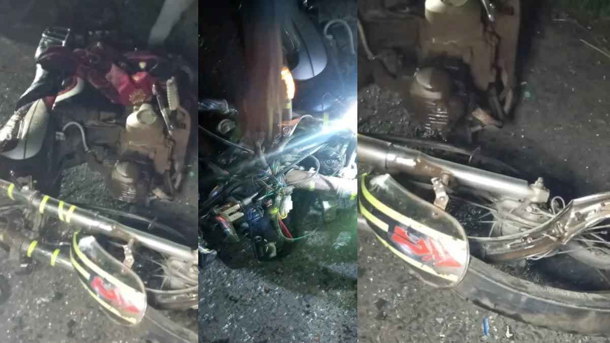 হরিণাকুণ্ডুতে মোটরসাইকেল ও ইজিবাইক সংঘর্ষে নিহত ১