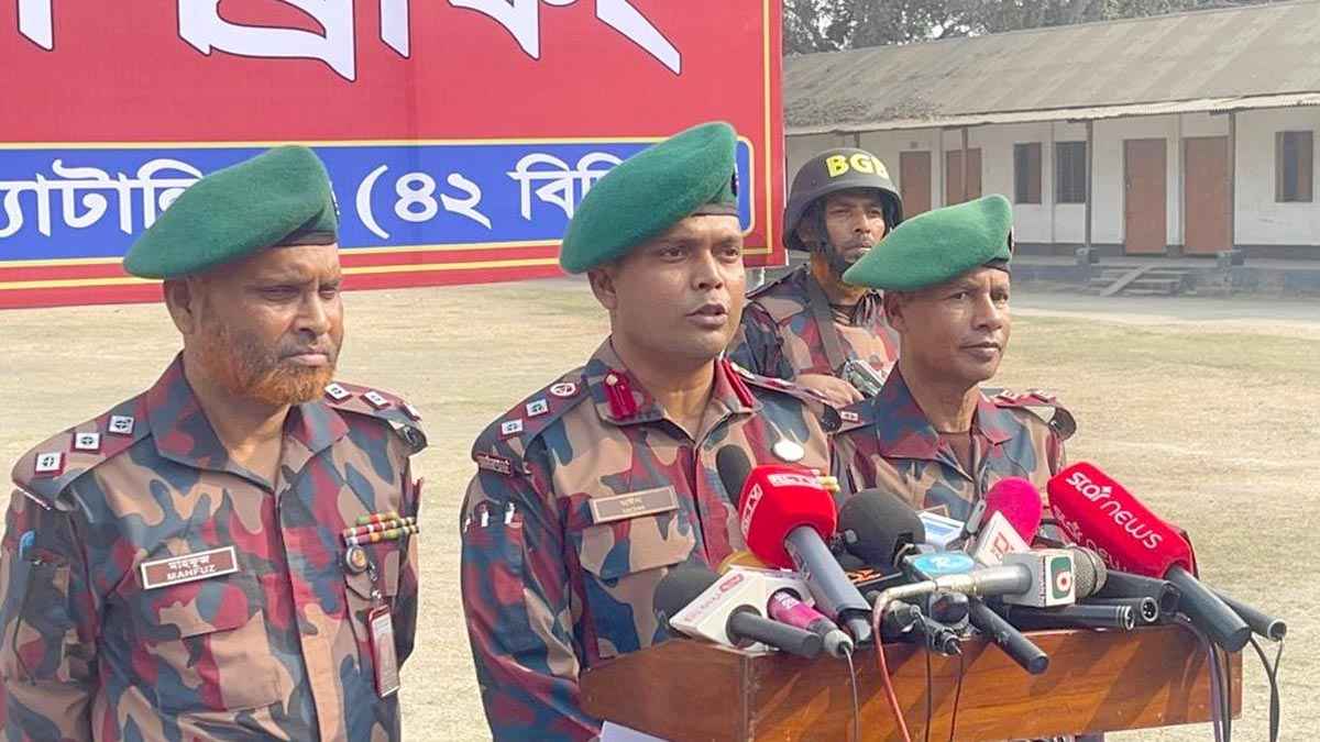 দিনাজপুরে নির্বাচনে মাঠে থাকবে ৩৭ প্লাটুন বিজিবি