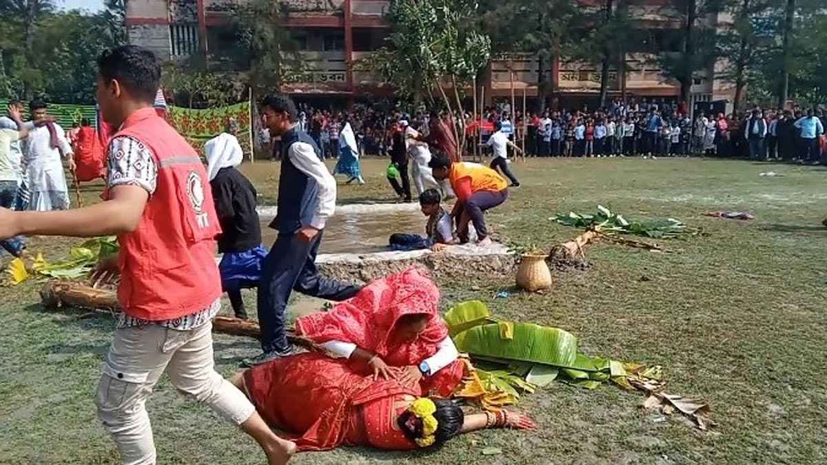 হাতিয়ায় ঘূর্ণিঝড় প্রস্তুতি বিষয়ক মহড়া