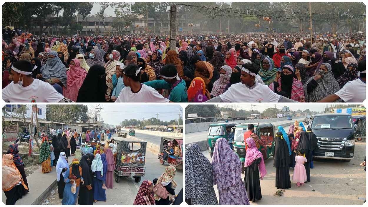 ‘আদা-জল’ খেয়ে ভোটের মাঠে জামায়াতের নারী কর্মীরা!