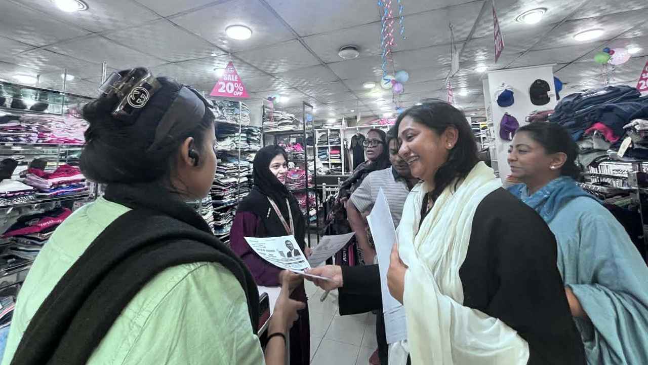 তারেক রহমানের পক্ষে প্রচারণায় কোকোর স্ত্রী শর্মিলা