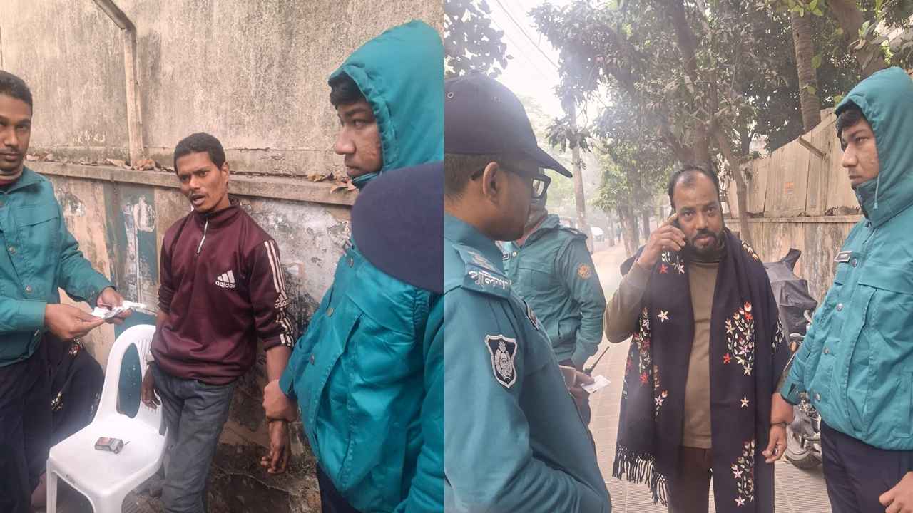 তারেক রহমানের বাসভবনের সামনে থেকে সন্দেহভাজন দুজন আটক