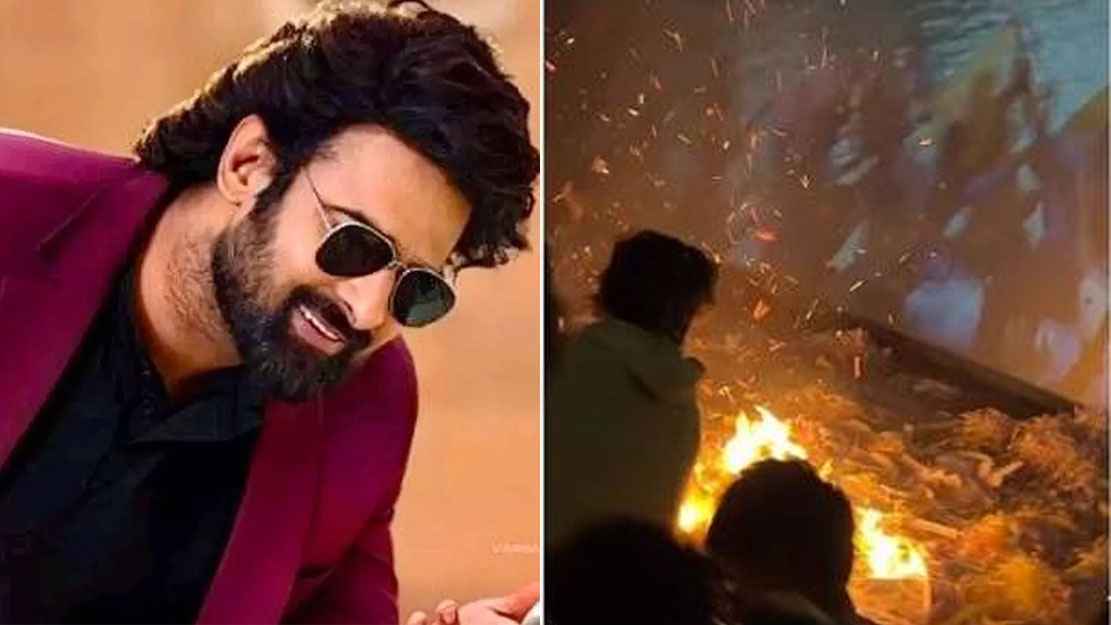 সিনেমা হলে আগুন ধরালেন প্রভাসের ভক্তরা 