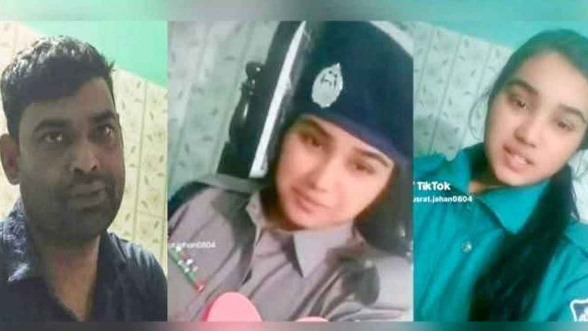 পুলিশ স্বামীর ইউনিফর্ম পরে টিকটক, কনস্টেবল প্রত্যাহার