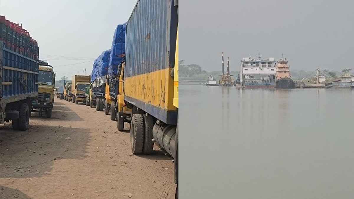 শরীয়তপুর-চাঁদপুর রুটে ২ ফেরি বিকল, পারাপার ব্যাহত