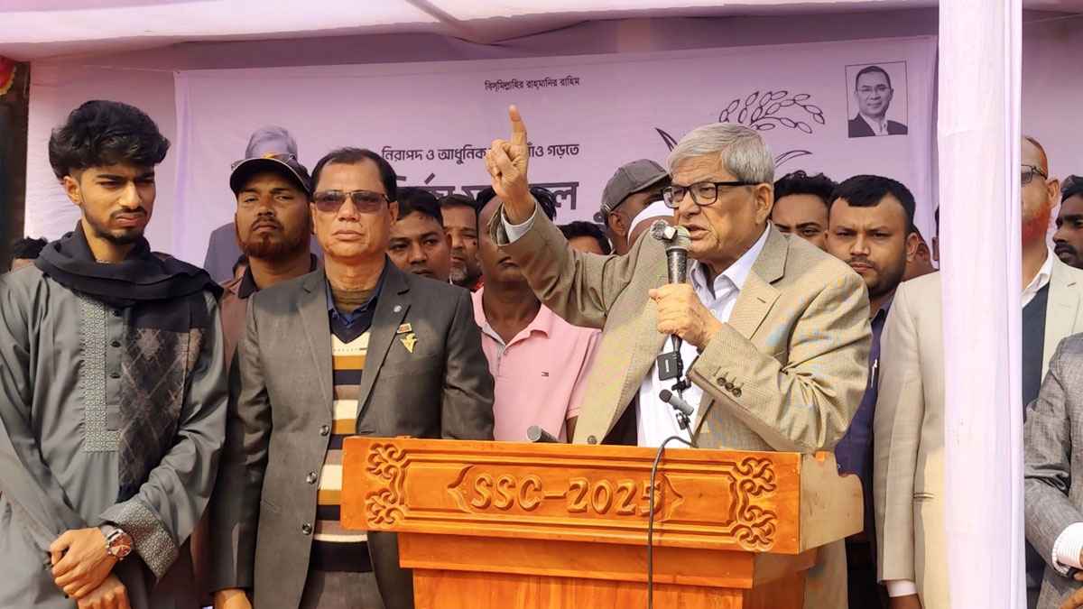 হিন্দু-মুসলমান বেঁধেছে জোট, ধানের শীষে দিবে ভোট: মির্জা ফখরুল