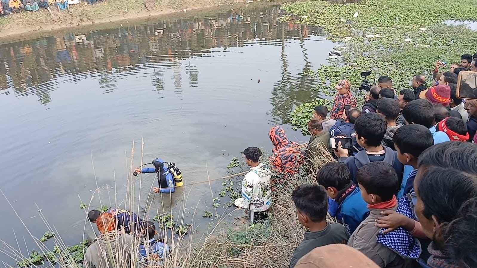চোর সন্দেহে ধাওয়া খেয়ে পানিতে লাফ দিয়ে যুবকের মৃত্যু