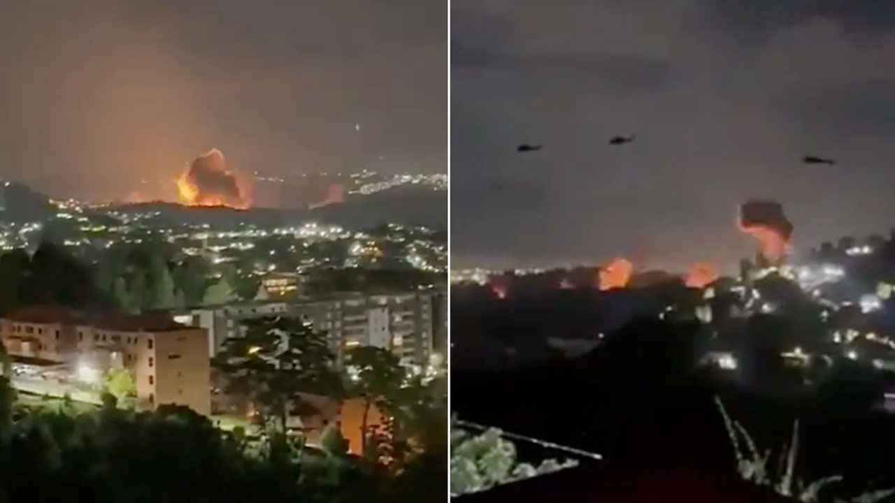 ভেনেজুয়েলার রাজধানীতে একের পর এক বিস্ফোরণ