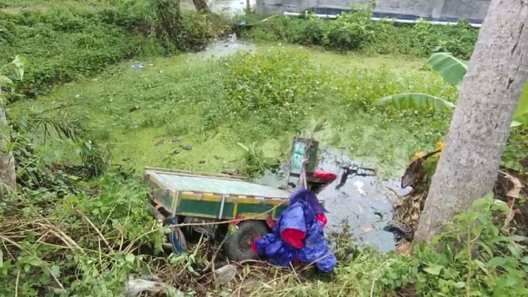 নড়াইলে নসিমন উল্টে খাদে, চালক নিহত