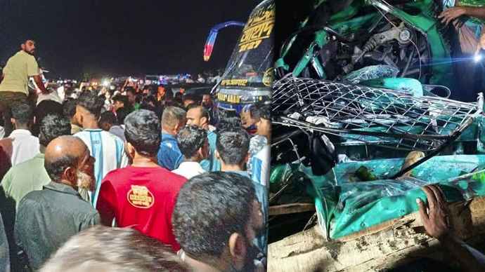 আনোয়ারায় বাসের ধাক্কায় দুমড়েমুচড়ে গেল ৩ অটোরিকশা, নিহত ২