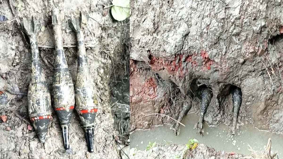লক্ষ্মীপুরে মাটির নিচে মিলল যুদ্ধে ব্যবহৃত তিনটি মর্টার শেল
