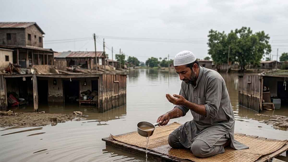 বন্যার পানিতে কি অজু করা যাবে? জানুন ইসলামের বিধান