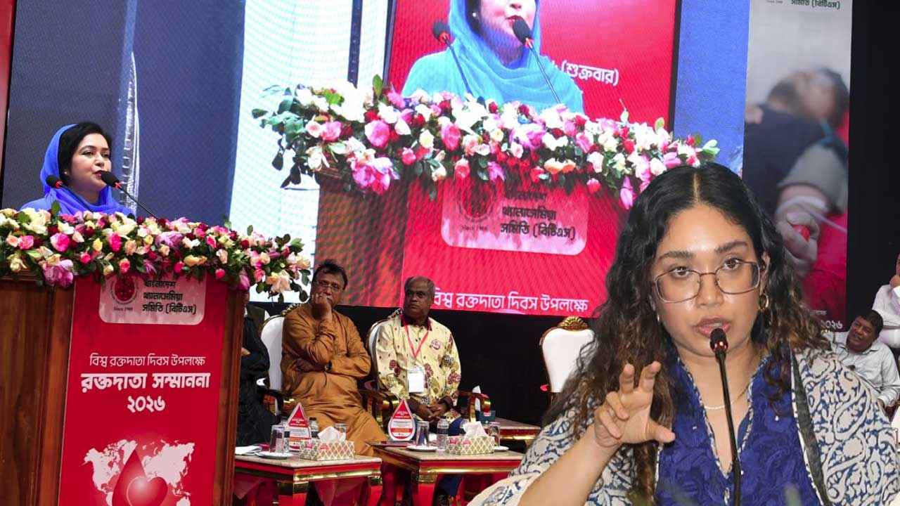 স্বেচ্ছায় ৭ বার রক্তদান করেছেন প্রধানমন্ত্রী কন্যা জাইমা রহমান