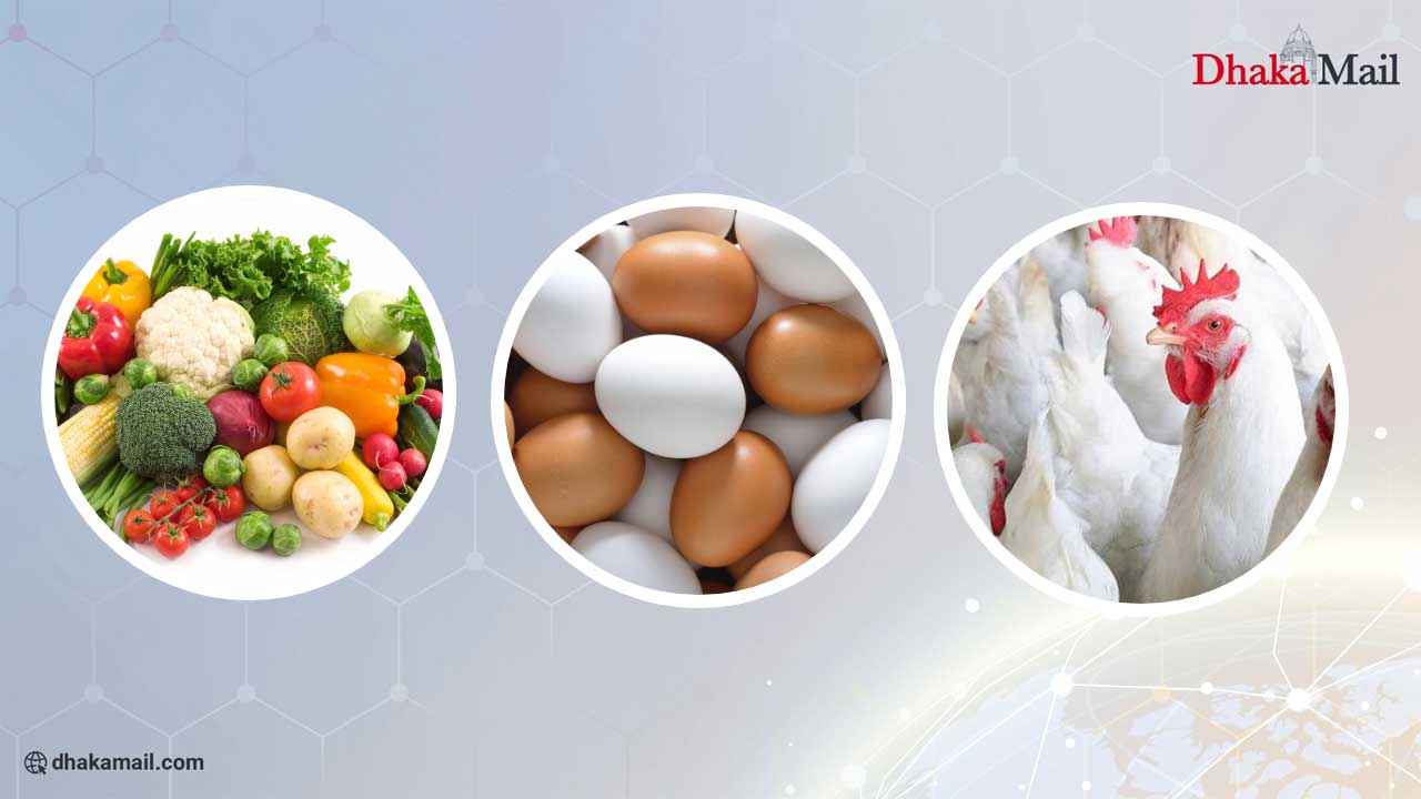 সবজিতে স্বস্তি, ডিম-মুরগির বাজার চড়া
