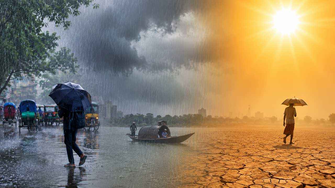 তিন বিভাগে ভারী বৃষ্টি ও ২২ জেলায় বইছে তাপপ্রবাহ
