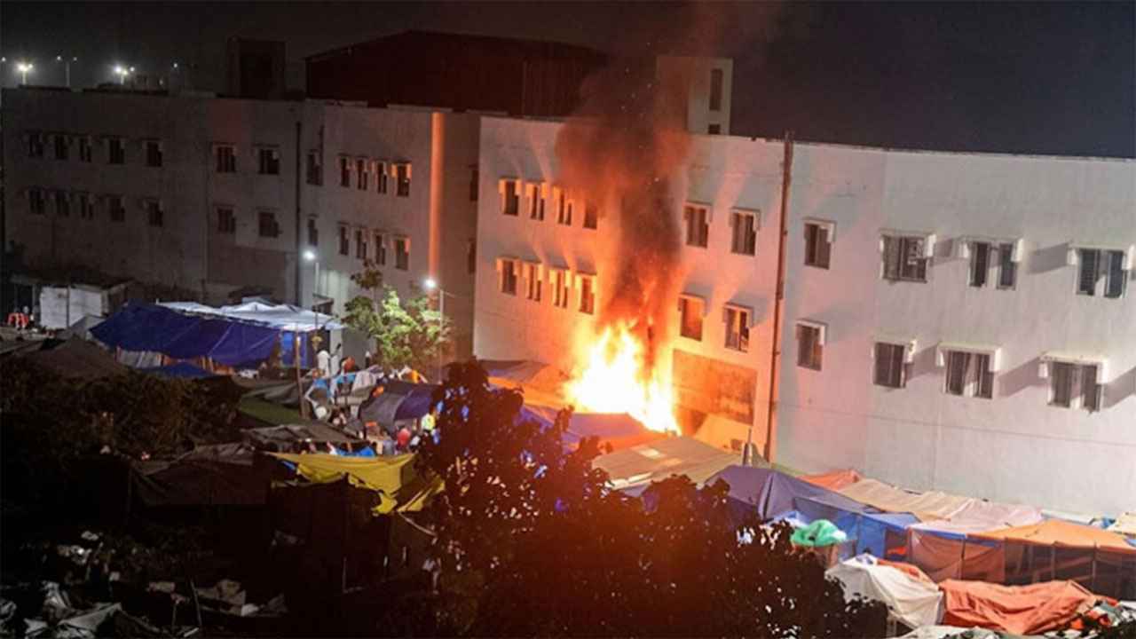 শাহজালাল বিমানবন্দরে আগুন