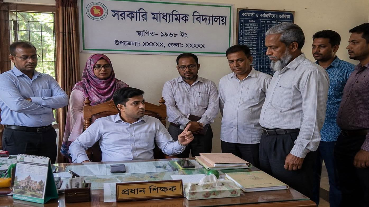 প্রধান শিক্ষকের চেয়ারে ইউএনও, সমালোচনায় অধ্যাপক কামরুল