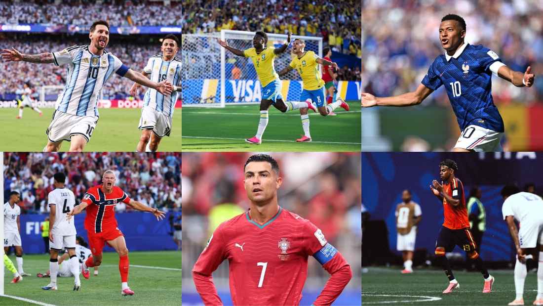 মেসির ইতিহাস, এমবাপে-হলান্ডের জোড়া গোল, ভিনির জাদু আর প্রশ্নে রোনালদো