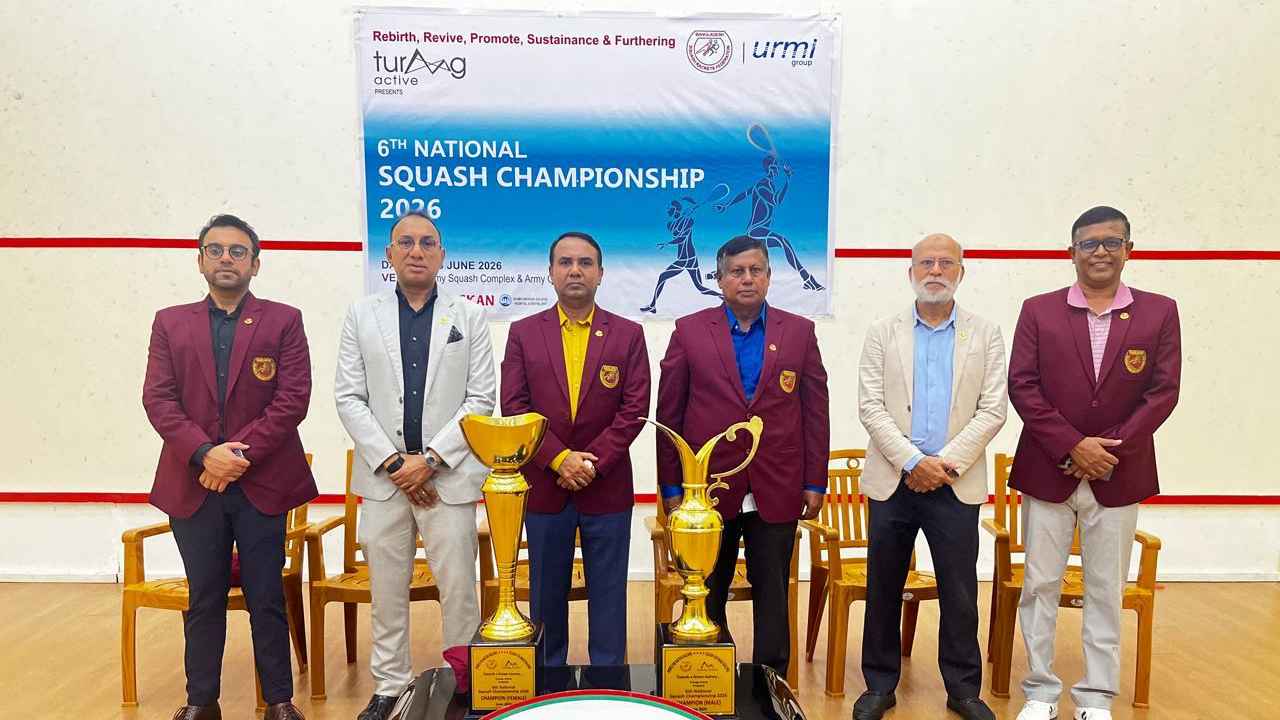 ৬ষ্ঠ জাতীয় স্কোয়াশ চ্যাম্পিয়নশিপ: তারুণ্যের দ্যুতিতে শুরু চূড়ান্ত পর্ব