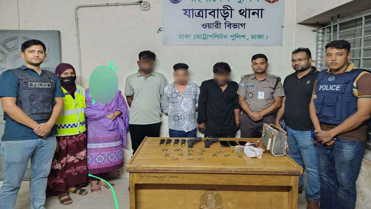 ওয়ারীর শীর্ষ সন্ত্রাসী ‘অটো সজল’ তিন সহযোগীসহ গ্রেফতার