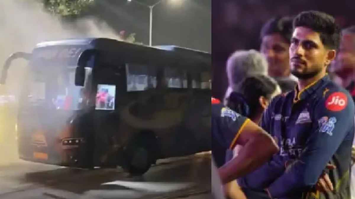 গুজরাট টাইটান্সের বাসে হঠাৎ আগুন, অল্পে রক্ষা পেলেন ক্রিকেটাররা