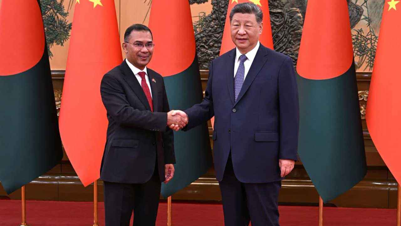চীনা প্রেসিডেন্টের সঙ্গে তারেক রহমানের বৈঠক