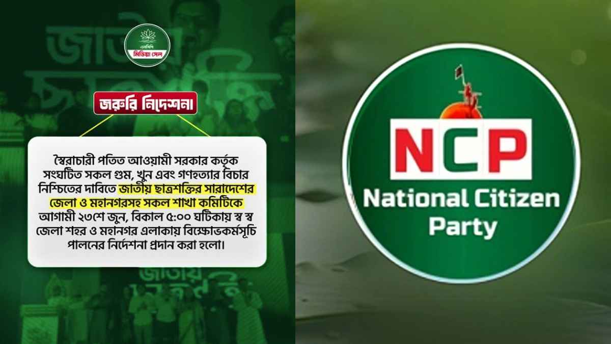 আ.লীগ ঠেকাতে মাঠে থাকবে এনসিপি