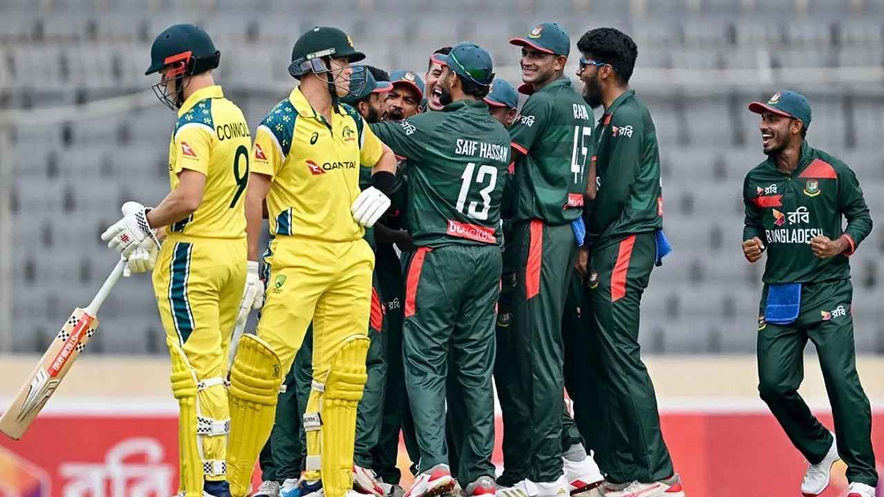 ওয়ানডের ইতিহাসে অস্ট্রেলিয়াকে প্রথম যে লজ্জার রেকর্ড দেখাল বাংলাদেশ