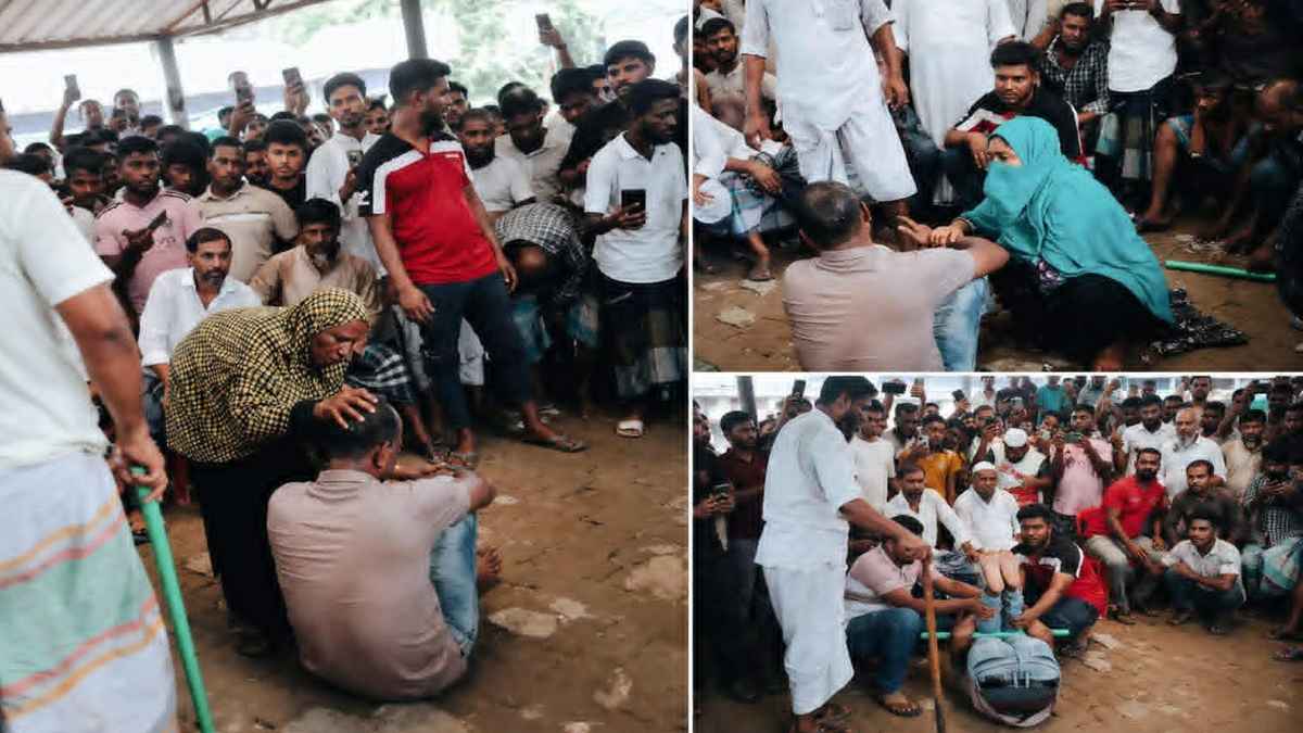 মাদক ব্যবসার অভিযোগে মায়ের সামনে চোখ-হাত বেঁধে নির্যাতন