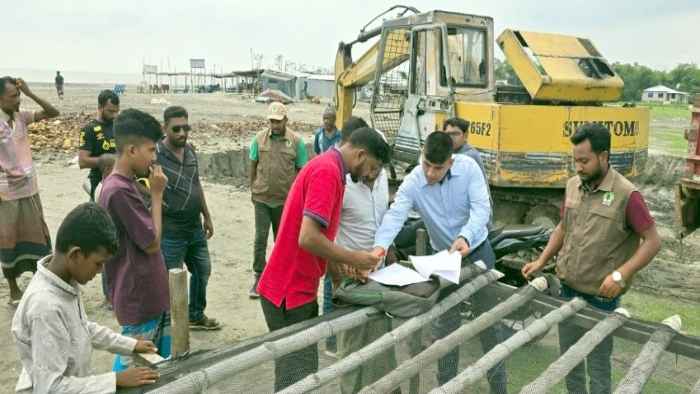 কুয়াকাটায় অবৈধভাবে বালু উত্তোলনকারীকে কারাদণ্ড