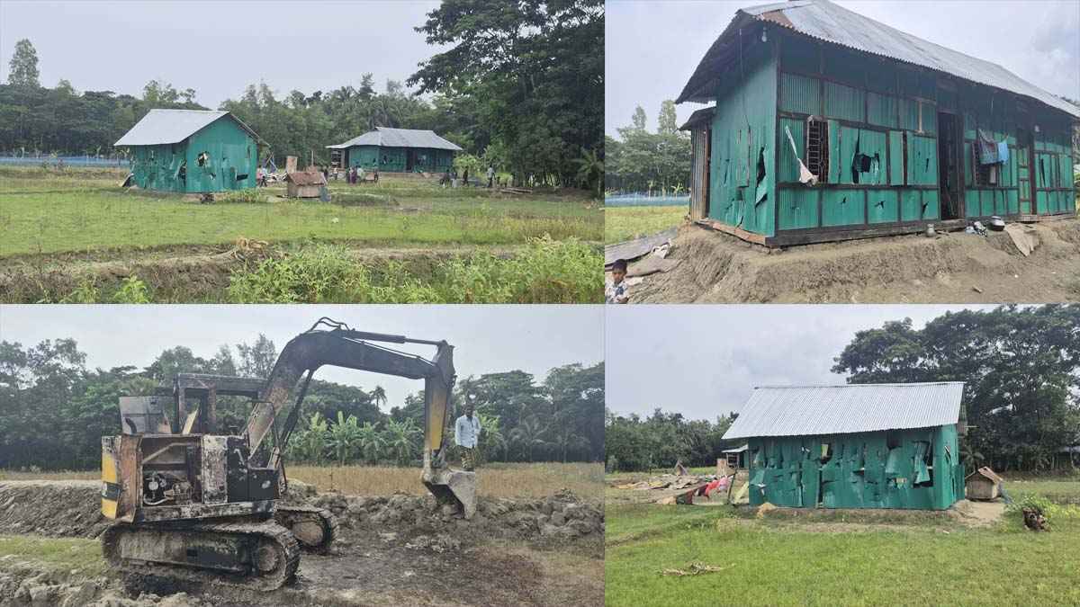 নোয়াখালীতে বিএনপি-যুবদল নেতার তাণ্ডব; ঘরবাড়ি, এক্সকেভেটর পুড়িয়ে লুটপাট