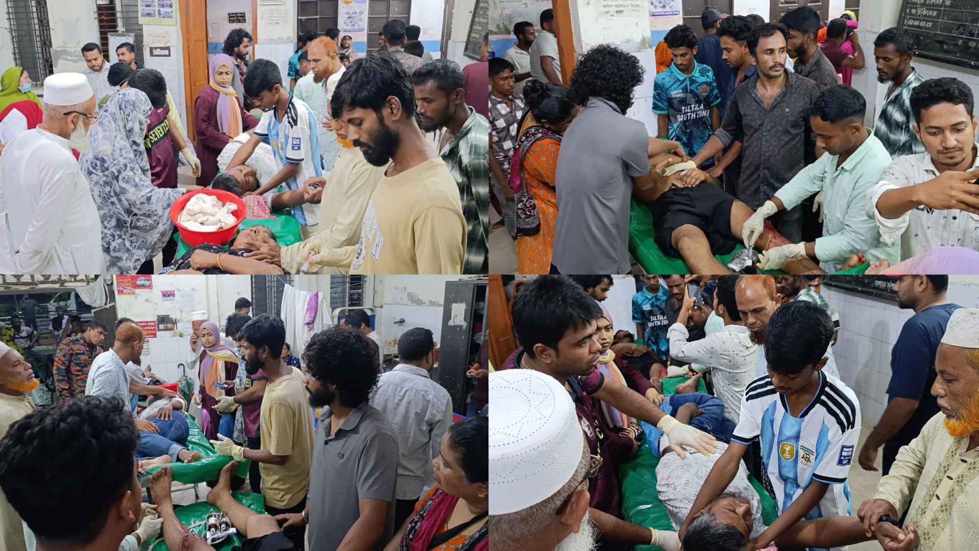 নড়াইলে যাত্রীবাহী বাস উল্টে নারী-পুরুষ, শিশুসহ আহত ২০