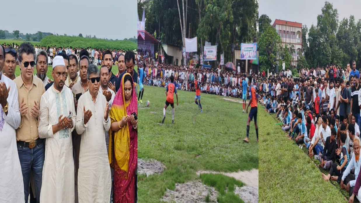 সাজেদুল ইসলাম সুমন স্মৃতি ফুটবল টুর্নামেন্টের উদ্বোধনী খেলায় ১২ গোল