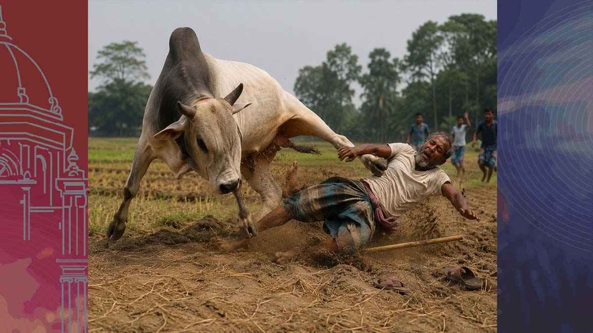 গাইবান্ধায় গরুর গুঁতায় কৃষক নিহত
