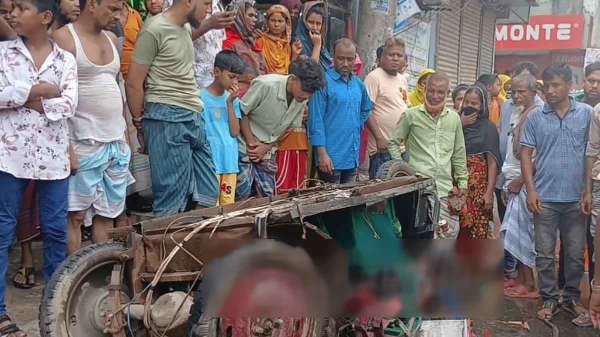 গাজীপুরে বাসচাপায় অটোরিকশার ২ আরোহী নিহত